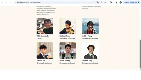 Lab Members Page (Detail)